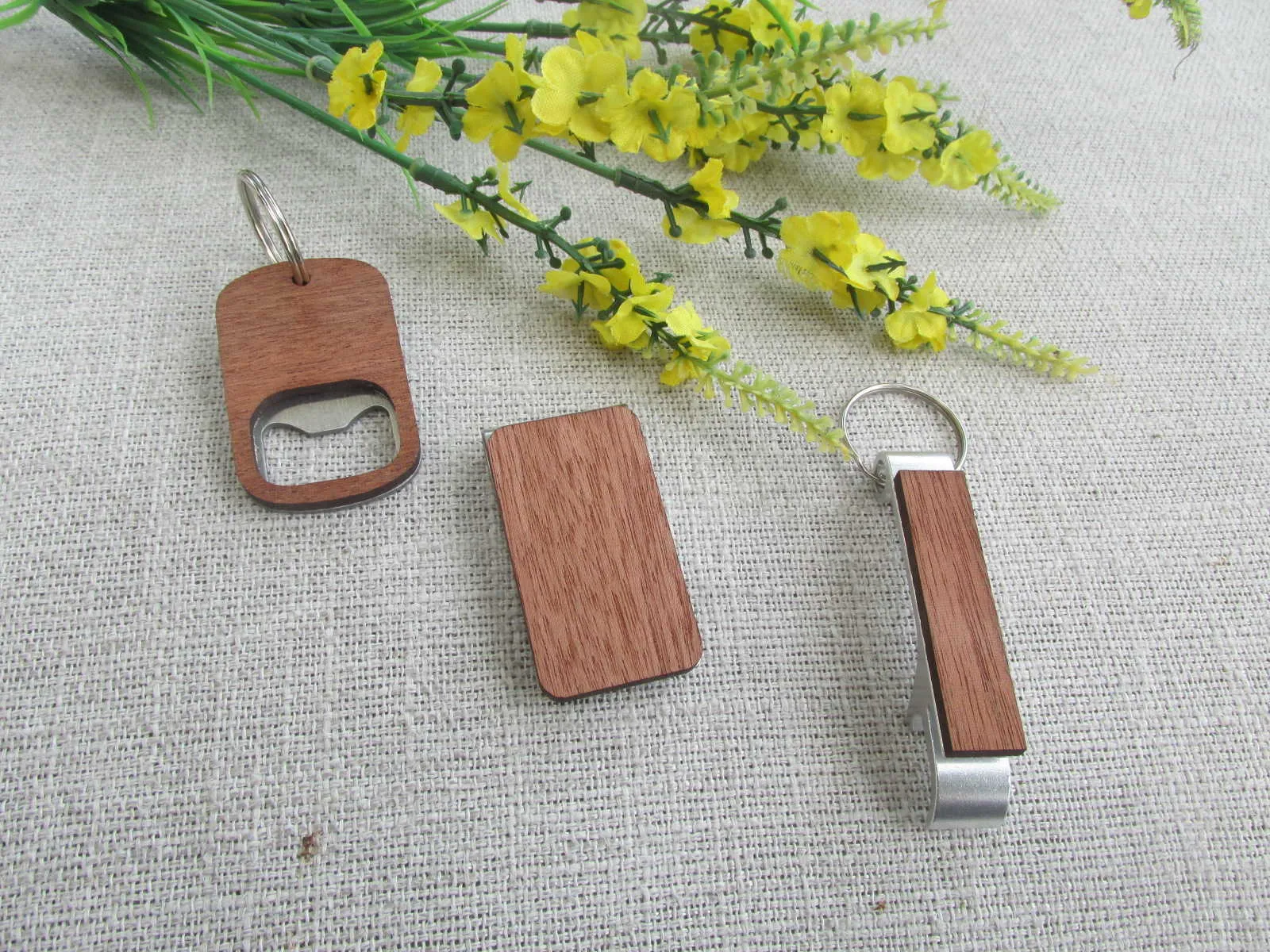 10 pezzi portatili in legno apribottiglie vuoti portachiavi fermasoldi gemelli in legno regalo creativo unico 210817