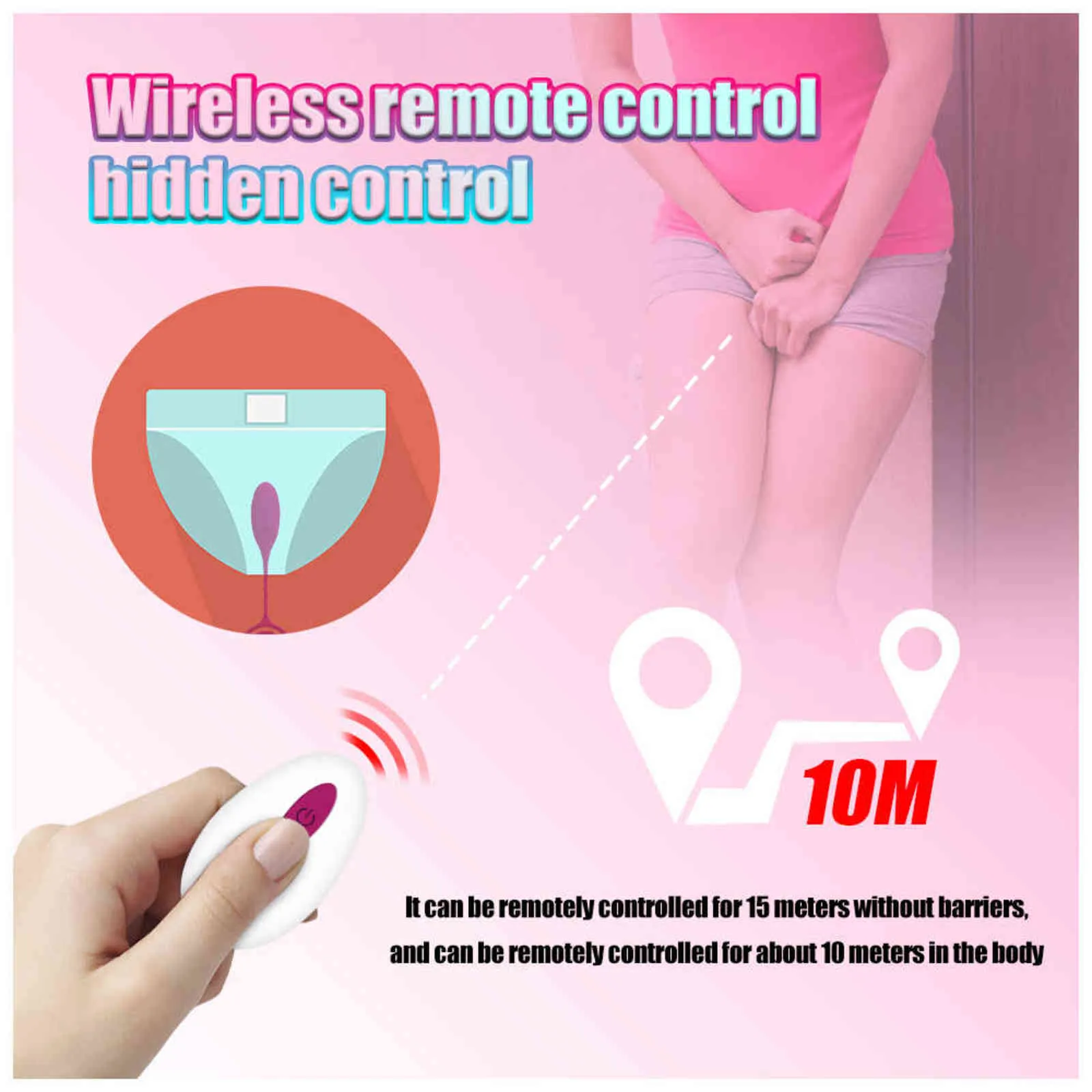 NXY Sex Eggs Kegel Ballen Vibratoren Penisring G-Punkt-Simulator Vaginale Bal Anale Vibrations-Ei-Masturbatoren Spielzeug für Frauen 1110