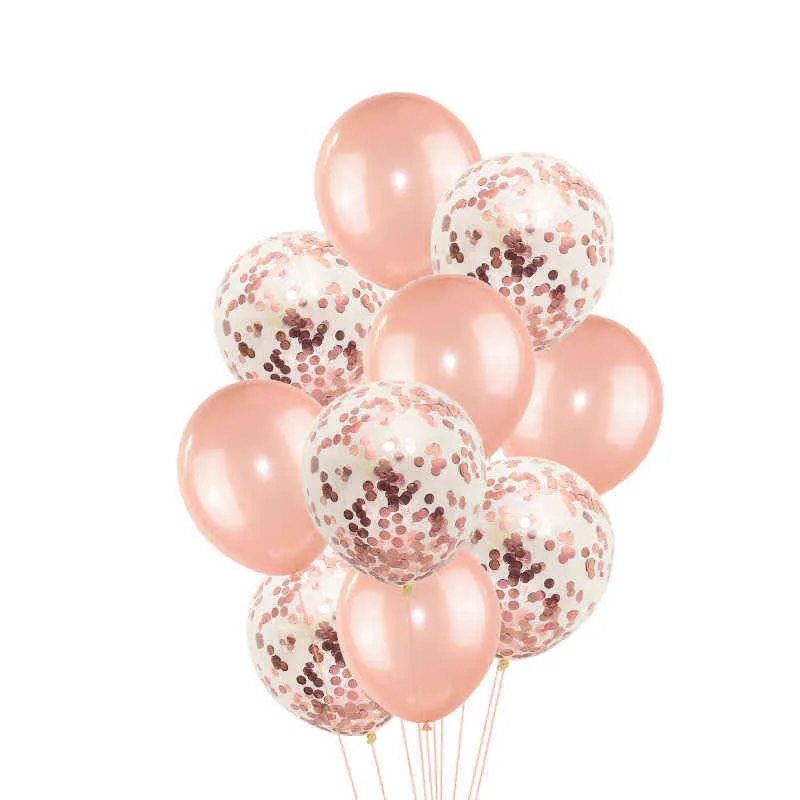 Buon Compleanno Palloncini Decorazione Oro Rosa Lettera Foil Ballons Bambini Decorazioni feste di compleanno adulti Globos Anniversario 211216