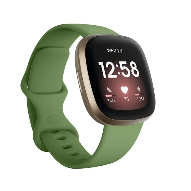 Bracelet de montre en silicone pour Fitbit Versa 3 bracelet en silicone souple bracelet de remplacement étanche pour Fitbit Versa3 Sense Smart Access3333669