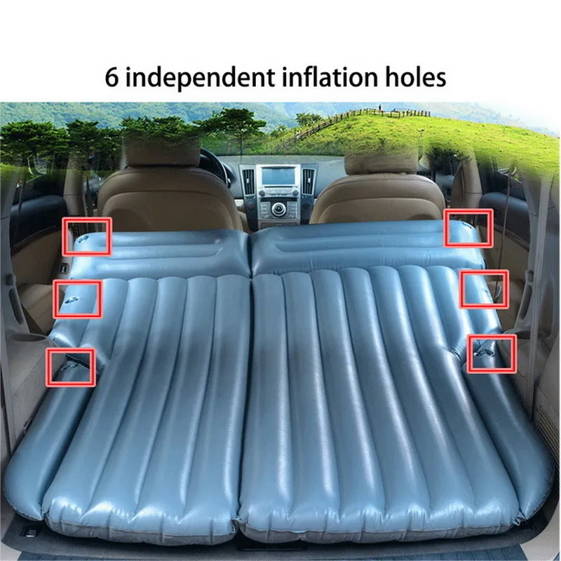 Nadmuchite łóżko dla Tesli Model 3/y/s 2021 SUV Travel Air Outdoor Air Poduszka Składana przenośna klarowująca podkładka do spania