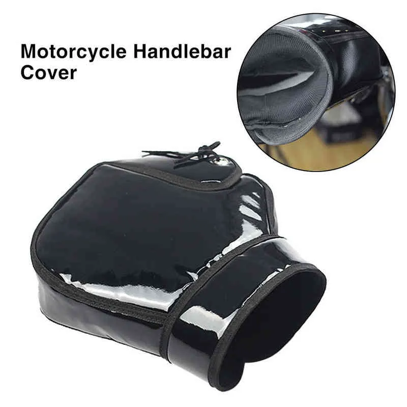 Gants de guidon de moto d'hiver thermique coupe-vent imperméable à l'eau chaude moto poignée barre main couverture manchons pour l'hiver 220111