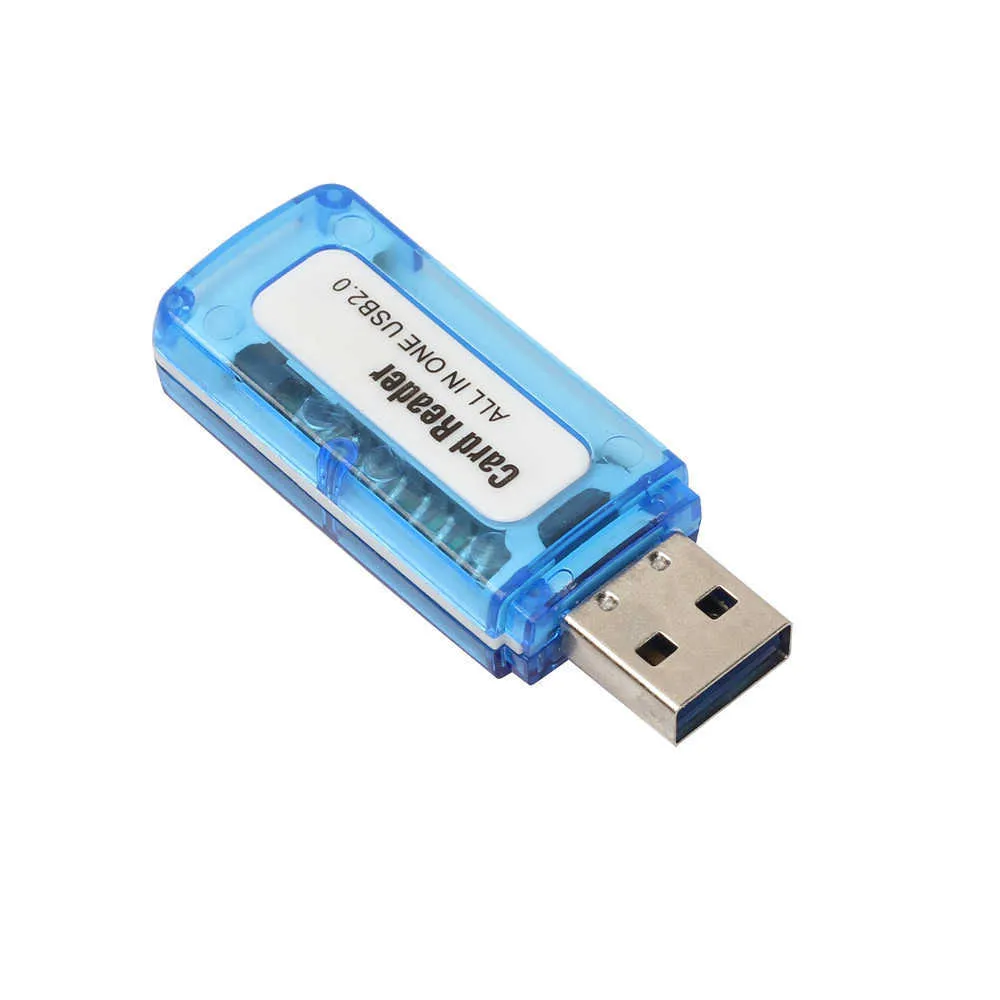Lector de tarjetas SD USB 2.0 OTG Micro SD/SDXC Velocidad Lector de tarjetas todo en uno Lector SD Memoria Plástico para TF Micro USB