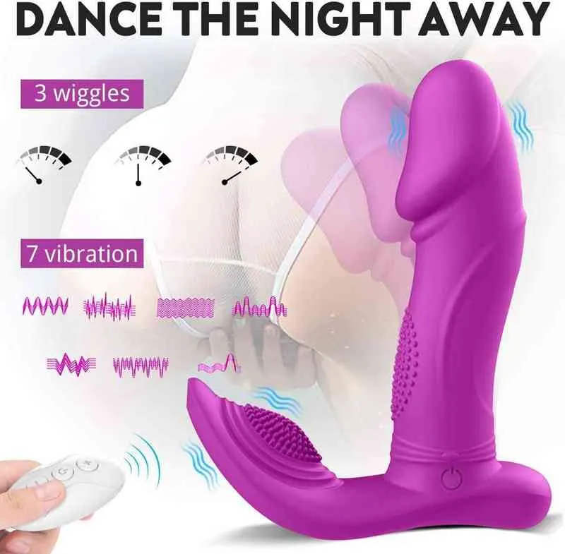 NXY Wibratory Sex Bezprzewodowe Pilot Wearowalny Motyl Dildo Wibrator Vaginal G Spot Glitoral Stymulator Dorosłych Zabawki dla kobiet 1220