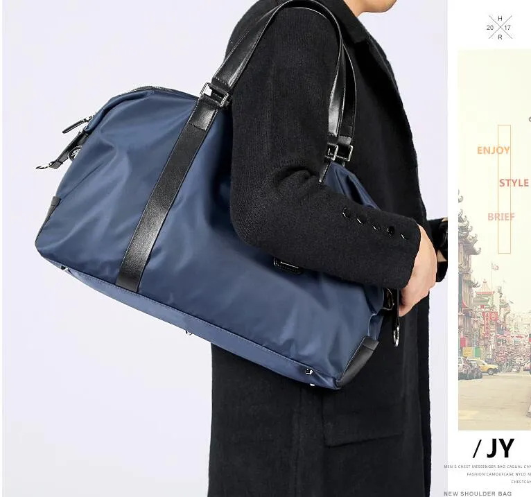 55 cm luxurys ontwerpers tassen mode mannen reizen duffel tas lederen bagage handtassen groot contrast kleurcapaciteit sport 6658896340 236i