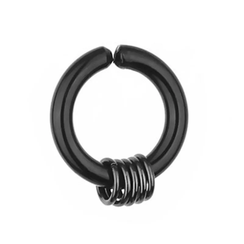 Clip on Ear Steel Painless Men's Stainless Fake Hoops Earrings for Teens Women Male Punk Cool Stuff Non Piercing Without Holes