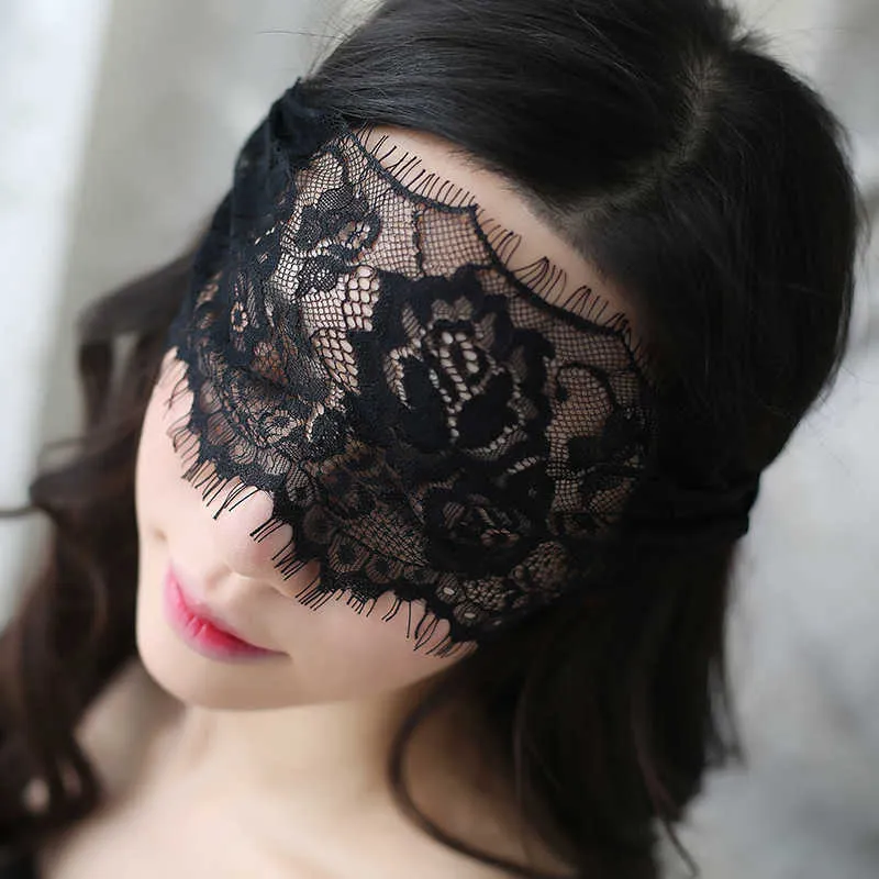 Kvinnor exotiska spets masker sexig blindfold ögonmask roll spela sex kostymer vuxen par exotiska tillbehör p0816