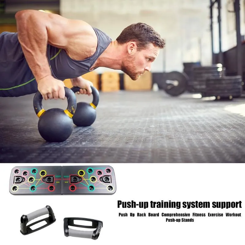 Push Up Rack Push-up Stand Board Gym Home Comprehensive Fitness Exercise Sports Body Building Training Equipment Tool X0524