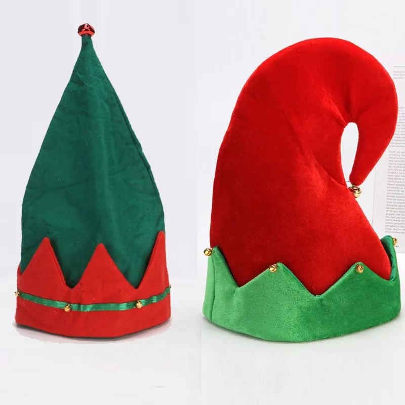 帽子大人の子供たちサンタエルフキャップクリスマスキャップ帽子イヤークリスマス小道具の装飾ホリデーパーティー用品