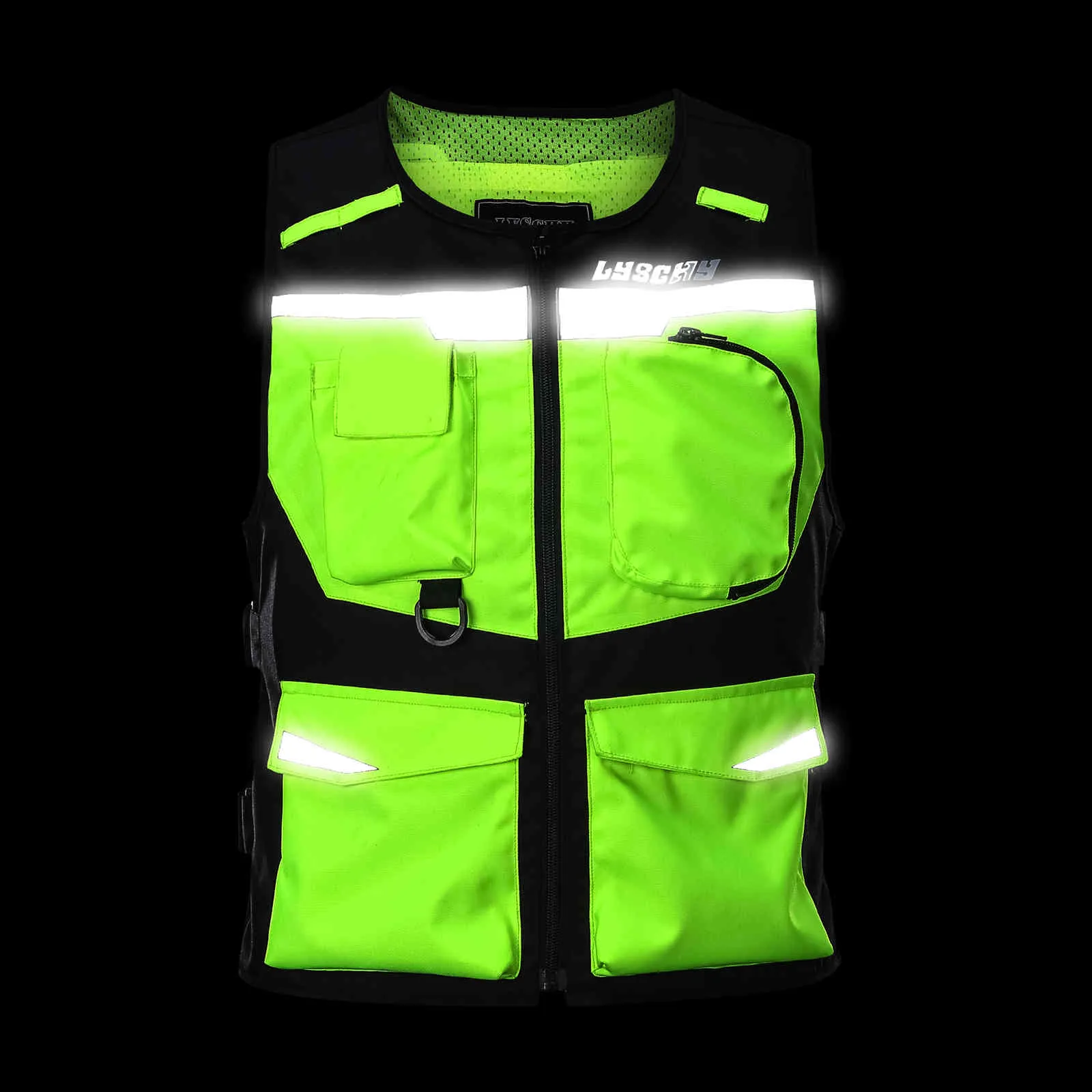 Reflecterende vestkleding Motocross Waterdicht Vest Motorfiets Night Riding High Visibilit Safety Jacket