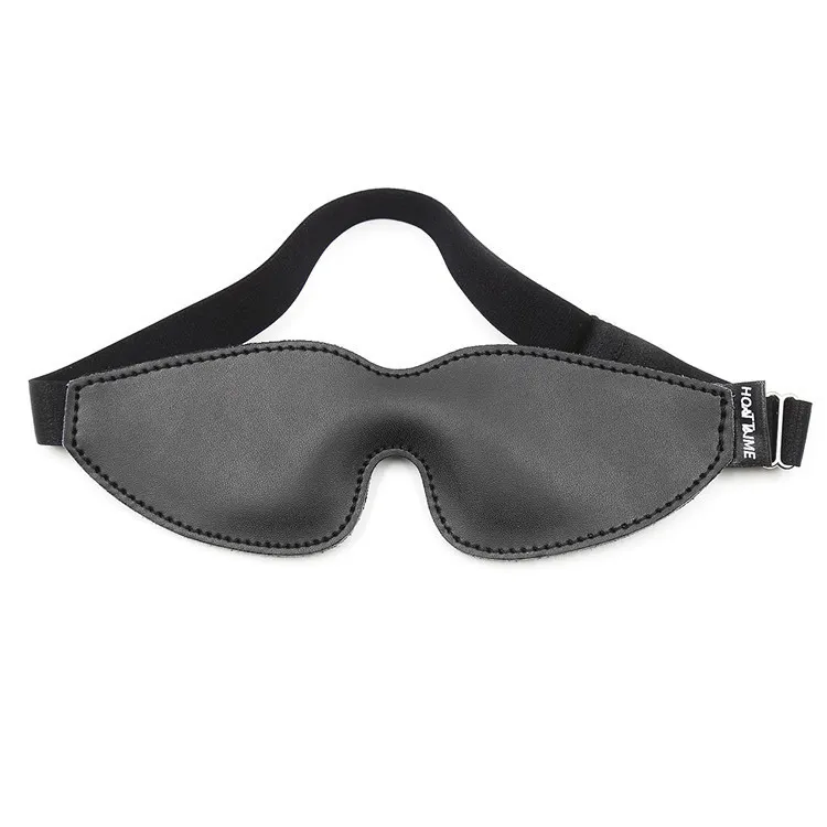 Genuine Leather Bdsm Bondage Restraints Womens Fetish Mask Blindfold for Couples Accessories Set Games 2106186695033