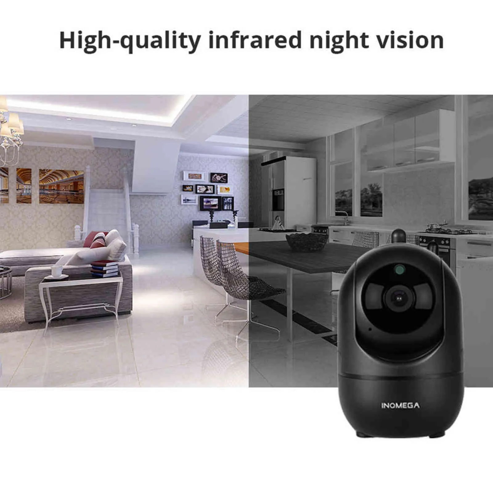 Inqmega 1080p Tuya IP Camera WiFi System nadzoru nad dzieckiem Monitor Night Vision Cloud International H11174886387