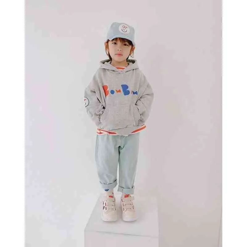 Sudaderas coreanas para bebés y niñas FW Otoño Invierno marca RJ, jersey para niños, suéteres bonitos de algodón para niños pequeños, ropa de otoño para niños 2101159683048