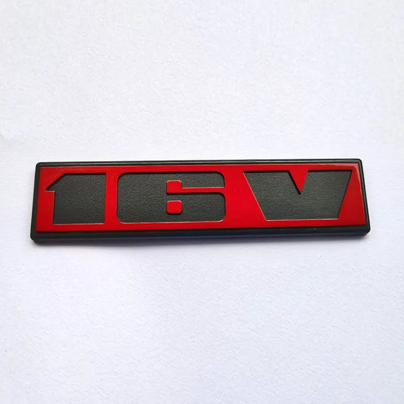 Acessórios originais para carro 2 peças adesivos cor vermelha coelho gt scirocco 16v emblema de golfe emblema7791968