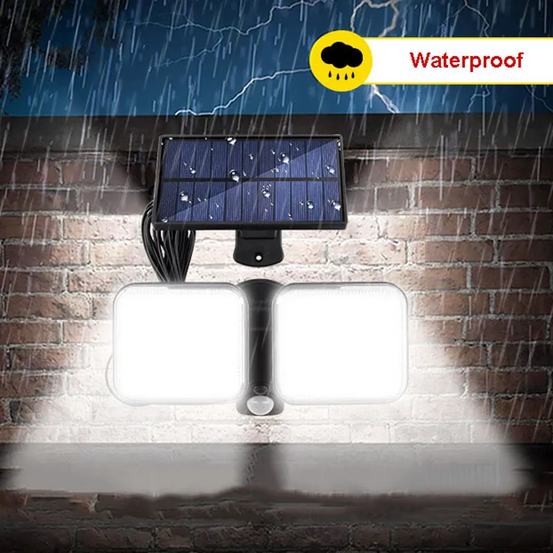 LED Solar Lamp Outdoor Waterproof Wall Lights Spotlights Motion Sensor Street Lamp for Garden Yard