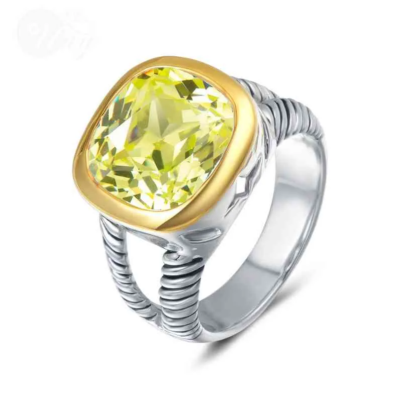 Uny ed kablo tel çift yüzüğü s tasarımcı fShion markası David Love Women Mücevher Vintage Antika Hediye Rings241a