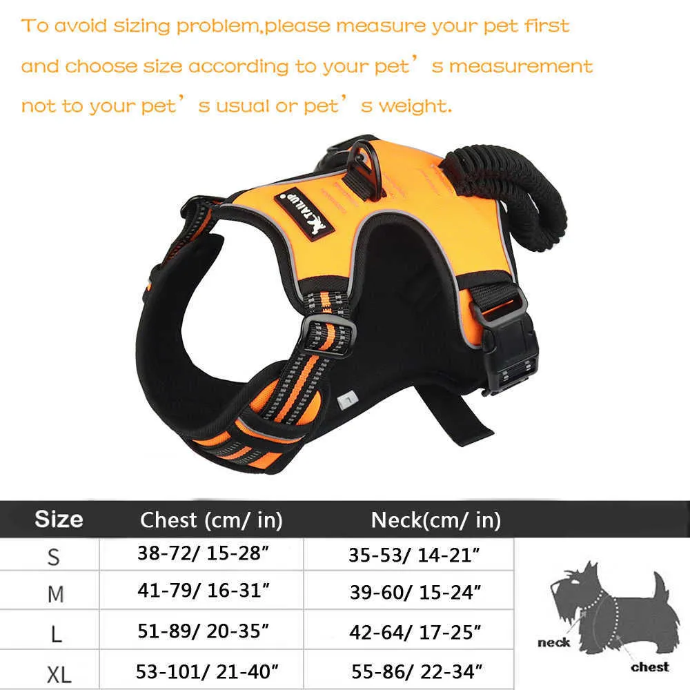 ペット反射ナイロンドッグハーネスプル調整可能な中程度の大きないたずら犬のベスト安全車のリード歩行ランニング210729