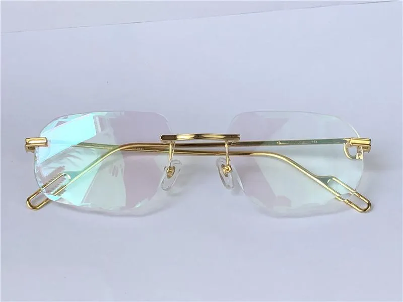 sunglasses women vintage Piccadilly irregular eyewear 0115 rimless diamond cut lens retro fashion avant-garde design uv400 light c264t