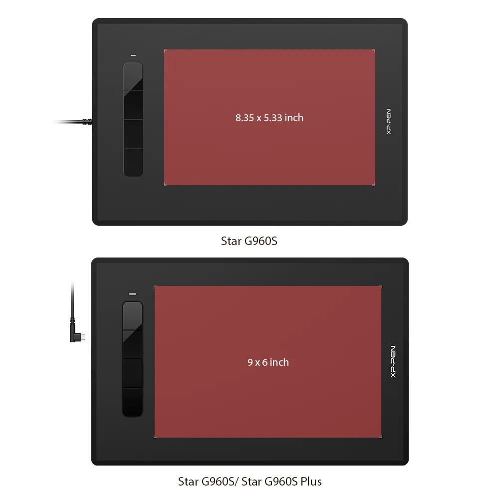 XP Pen Star G960/960S/S Plus Graphics Digital Drawing 8192 Levels