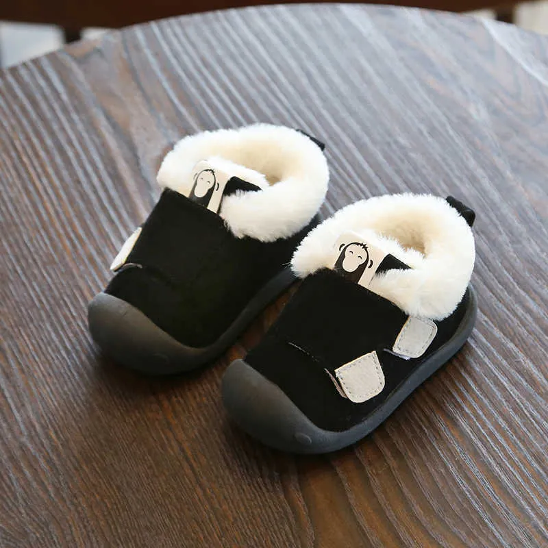 Stivali invernali neonati bambini caldi peluche neonate ragazzi neve esterni fondo morbido antiscivolo scarpe bambini 211022