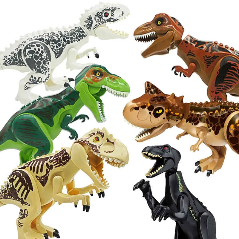 Jurassic Park World 2 Bouwstenen Dinosaurussen Figuren Bricks Tyrannosaurus Rex Indominus Rex I-Rex Monteren Kinderen Speelgoed voor jongens C233M