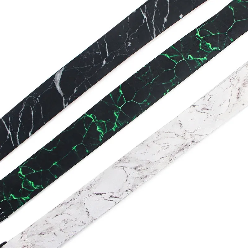 Marble Printing Neck Strap Keychain Lanyard For Keys Women ID Badge Holder Keycord Hanging Rope Mobile Phone Accessories