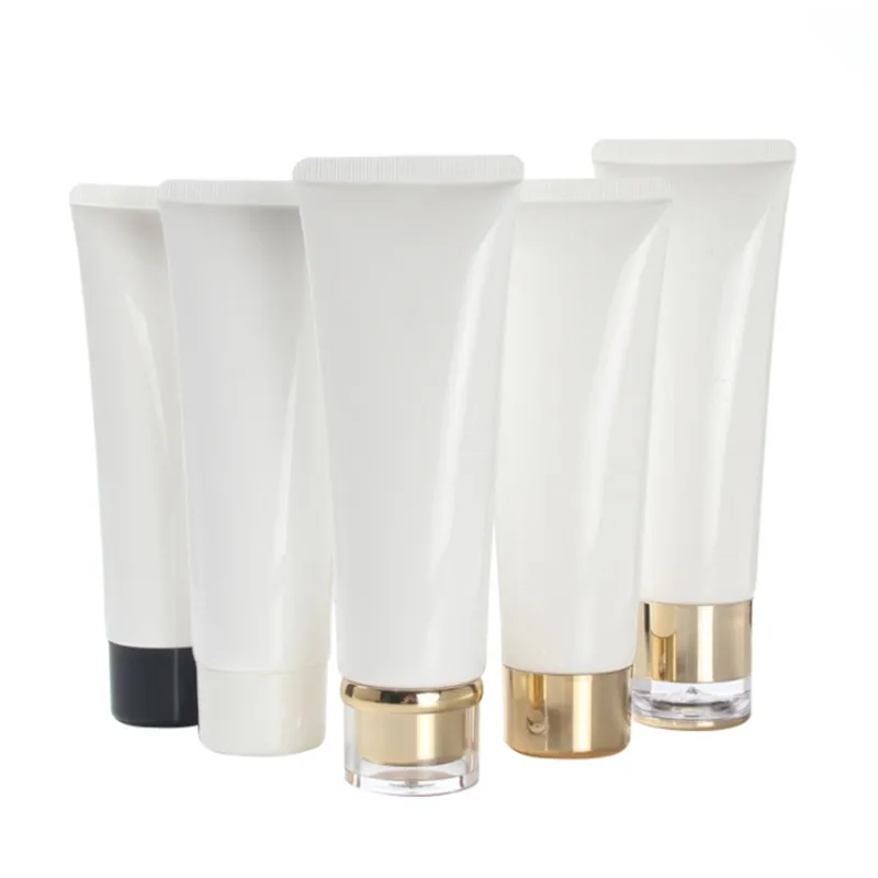 20st 100g Emulsion Slangrör Cleanser Soft Tubes 100 ml Lotion Cream Container Parfymflaska