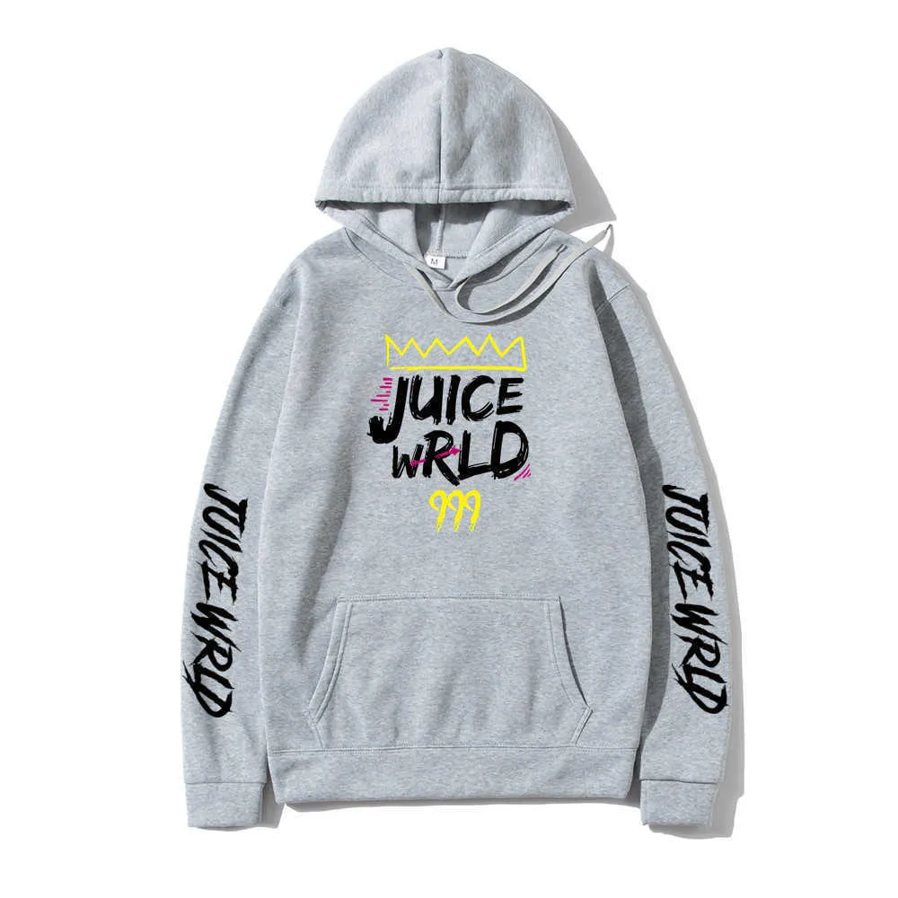 2021 Blue Black White Red J Uicewrld Hoodie Sweatshirt Juice Wrld Wrld Trap Rap Rainbow Glitch World Hoody X0610