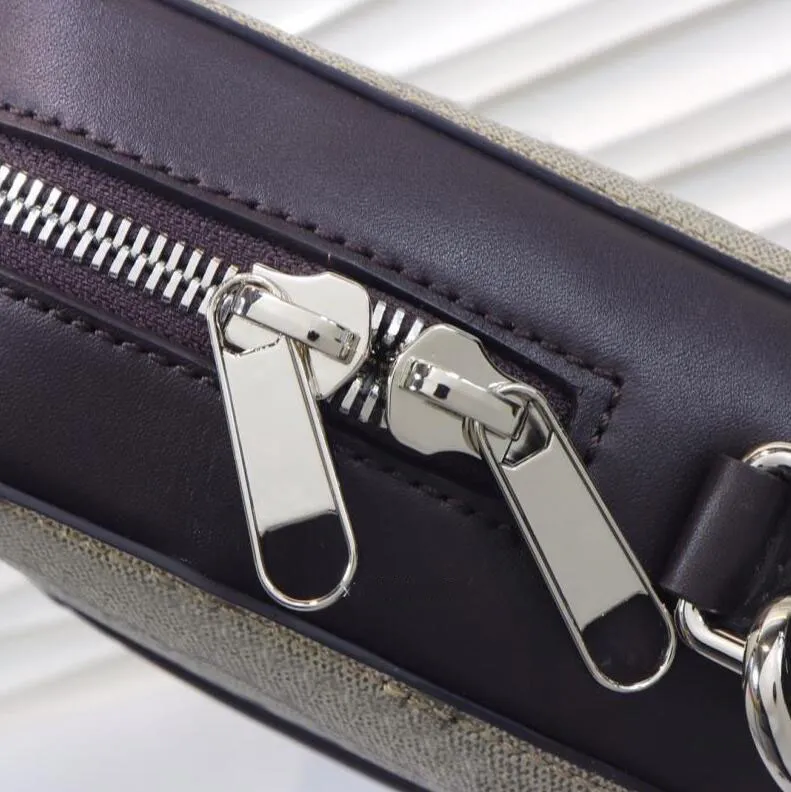 Qualidade superior 474135 clássico real leathe maletas moda documento de viagem de negócios ao ar livre saco do mensageiro dos homens Handbag354k