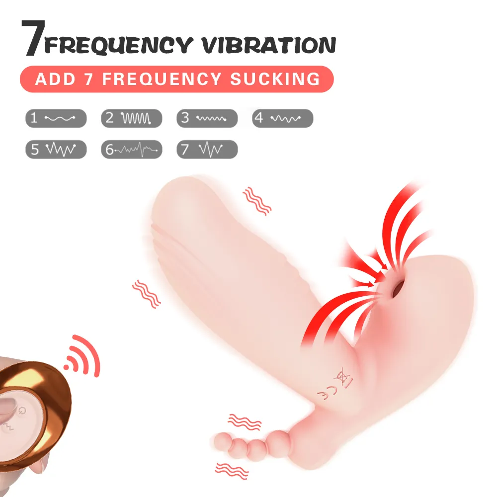 Massage 7 fréquence gode vibrateur clitoris ventouse Plug Anal godemichet Anal point G stimulateur vaginal outil de Masturbation féminine jouets sexuels pour femme
