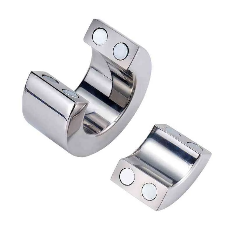 NXY Cockrings Metal Scrotum Pendant Ball Stretcher Testis Weight Cock Ring Penis Restraint Stainless Steel Sex Toys for Men 1124