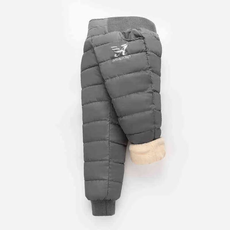 Meisjes Jongens Warm Down Broek Winter Kinderen Hoge Kwaliteit Tieners Jongen Meisje Broek Kinderen Ski Pegded 211103