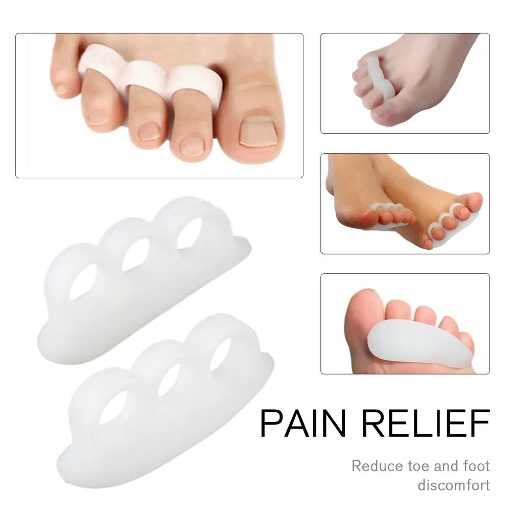 Craft Tools GEL Toe Сепараторы носилки выравнивания Перекрывающиеся ноги Orthotics Hammer Orthopedic Подушки для ног Уход за ними