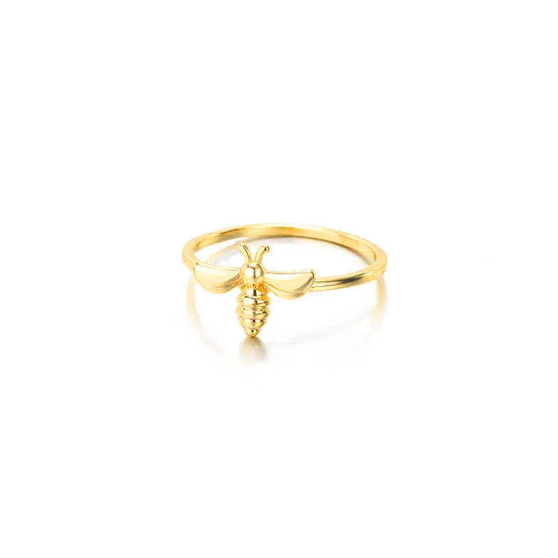 Anéis de jóias na moda para mulheres Menina bonitinho pequena abelha animais anel festa acessórios presente Bagued Anillos mujer G1125