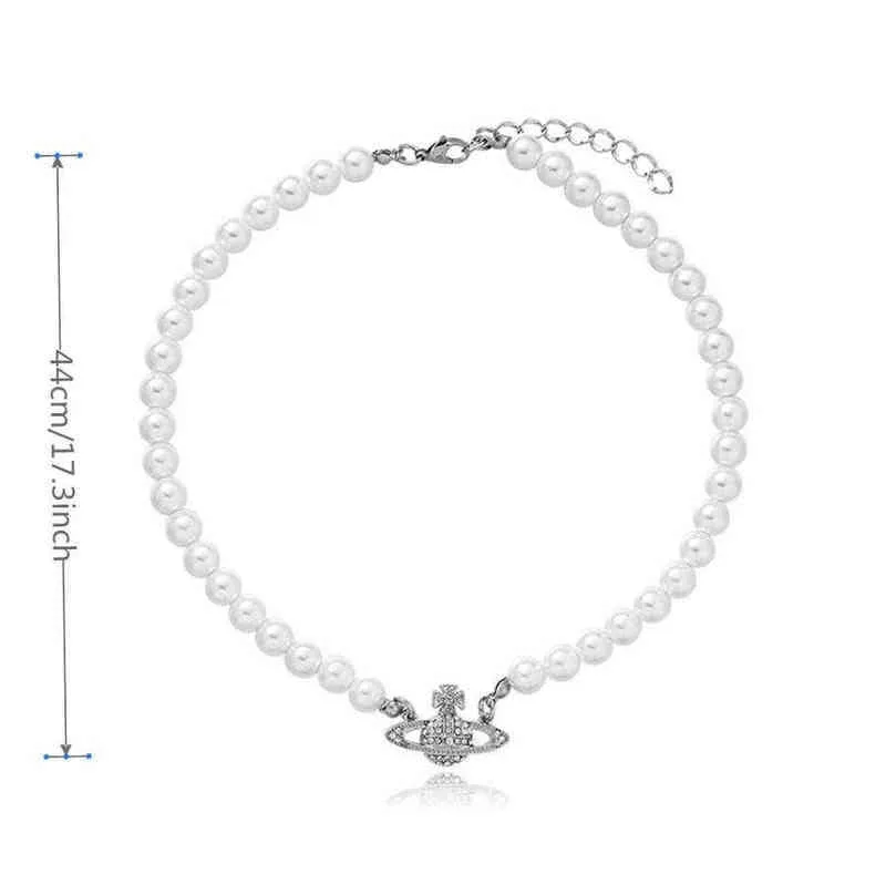 Brand 2021 Collier de planète de perle de la mode Orb Chauker Bijoux minimaliste 2021 Nouveau cadeau à la mode pour les amis G1206 2022 6378683
