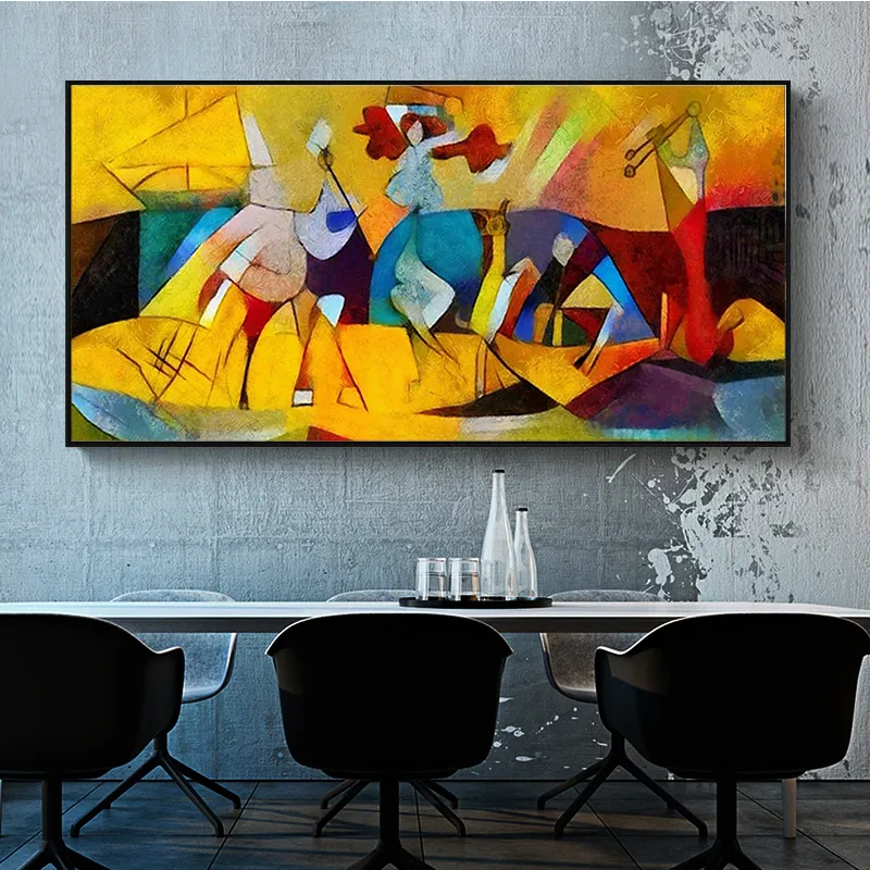Современная абстрактная живопись Пикассо, знаменитая живопись, постеры и принты, картина на холсте, печать, настенное искусство для гостиной, домашний декор, Cuadros No F9693741