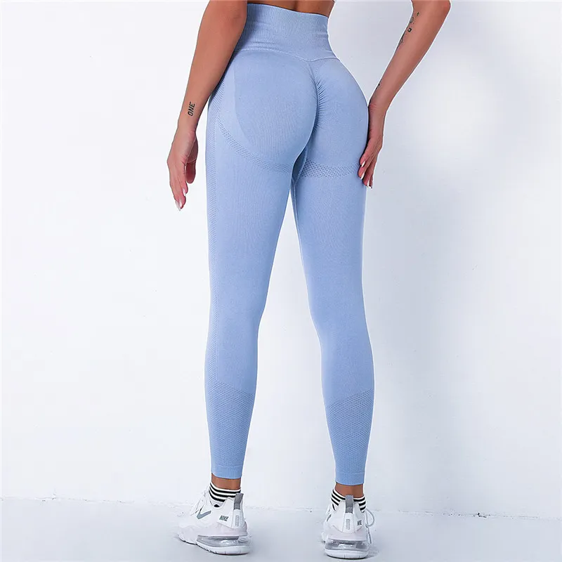 Leggings sans couture en Spandex pour femmes, 20%, bulle, Push-Up, Slim, taille haute, pantalon de Fitness, XL