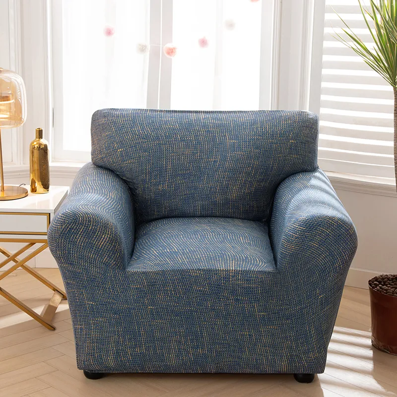 Stol täcker fåtölj elastisk soffa bomullssträcka för vardagsrummet copridivano slipcover enda soffskydd 220919