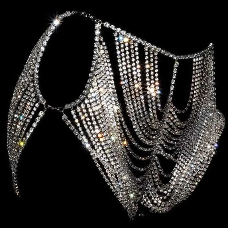 Sexy Rhinestone Waist Body Multilaye For Women Luxury Bikini Crystal Belly Hip Chain Belt Jewelry Accessories3811552