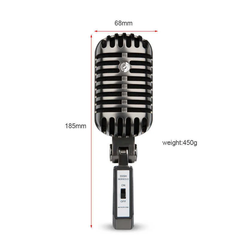 My Mic FG02 Microphone d'enregistrement de studio à condensateur rétro professionnel pour la diffusion 210610