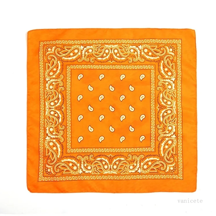 Décoration de fête serviette carrée cajou avec bandeau magique hip hop dégradé polyester BANDANA mouchoir imprimé T2I51969