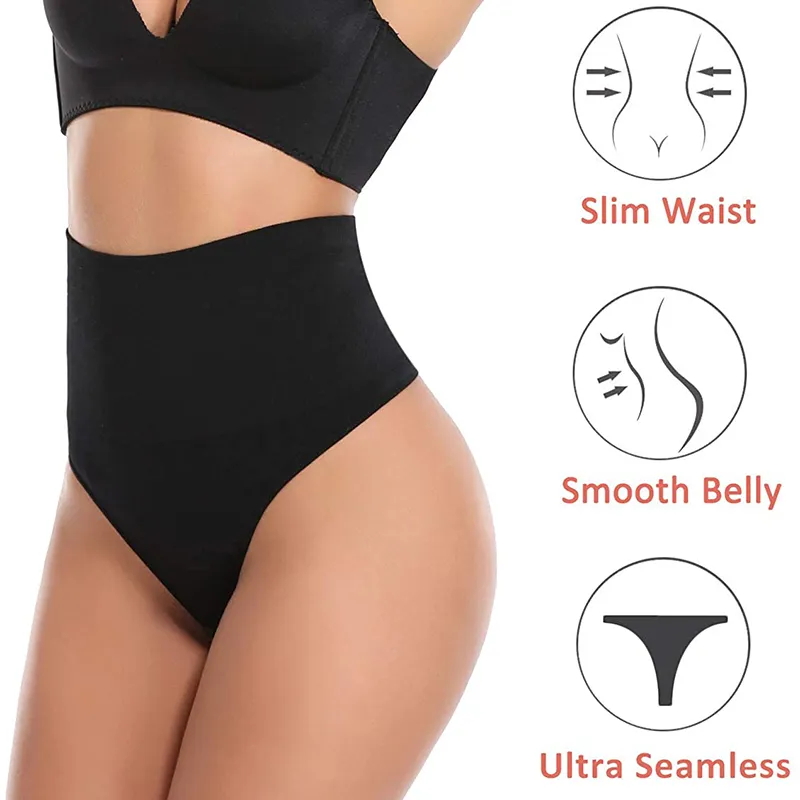 Women Body Shaper Waiat Trainer Tummy Control Höhen schlanker nahtlos hohe Taille Kurzform Shapewear Tanga Shaper Unterwäsche6306795