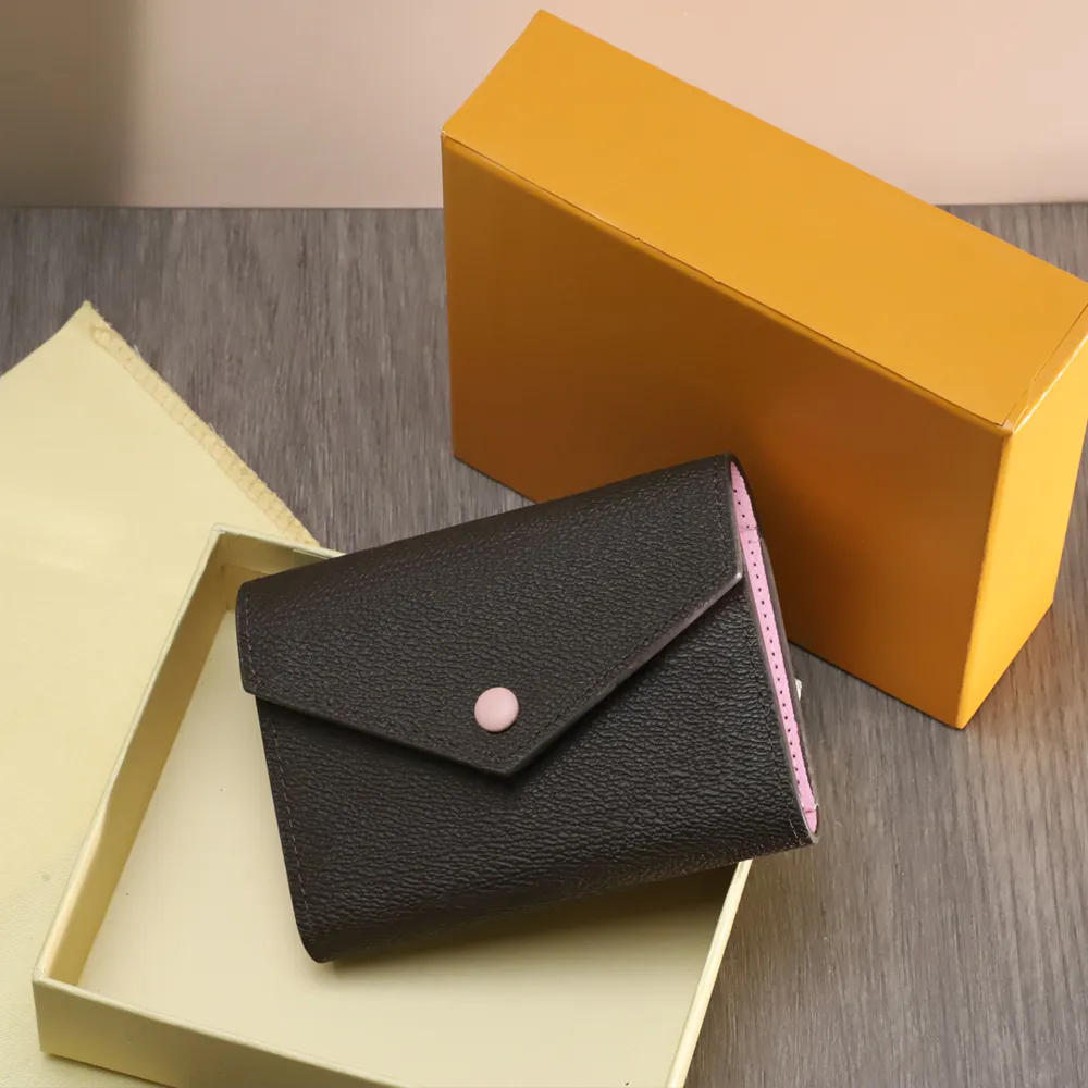 Luxurys Designers Folding Wallet Cute Short Coin Purse Pocket Retro Multi-function Women Credit Card Holder handbag Zip Purse