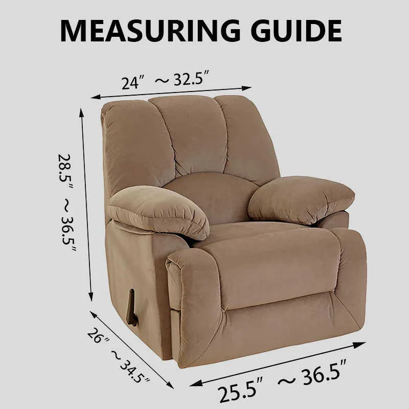 123 Seater Recliner Sofa Cover Elastic Relax Armchair Cover Stretch Reclining Chair Cover Lazy Boy Furniture Protector 211008385849341996