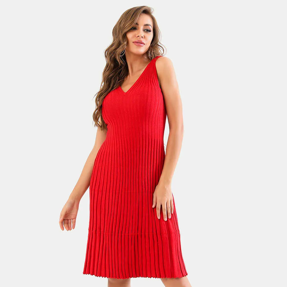 OCSTRADE DRAPED RED Bandage Dress Arrivals Kobiety Spaghetti Pasek Bodycon Club Night Party ES 210527