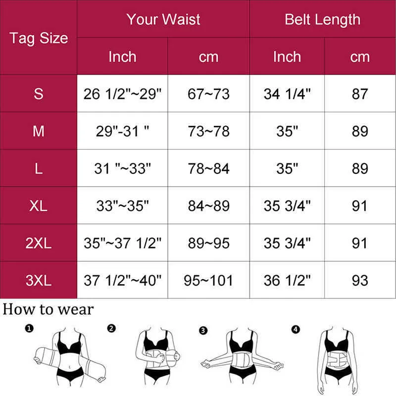 Faja Shapewear Waist Trainer Corset Sweat Belt for Women Weight Loss Compression Trimmer Workout Fitness Body Shaper X0713