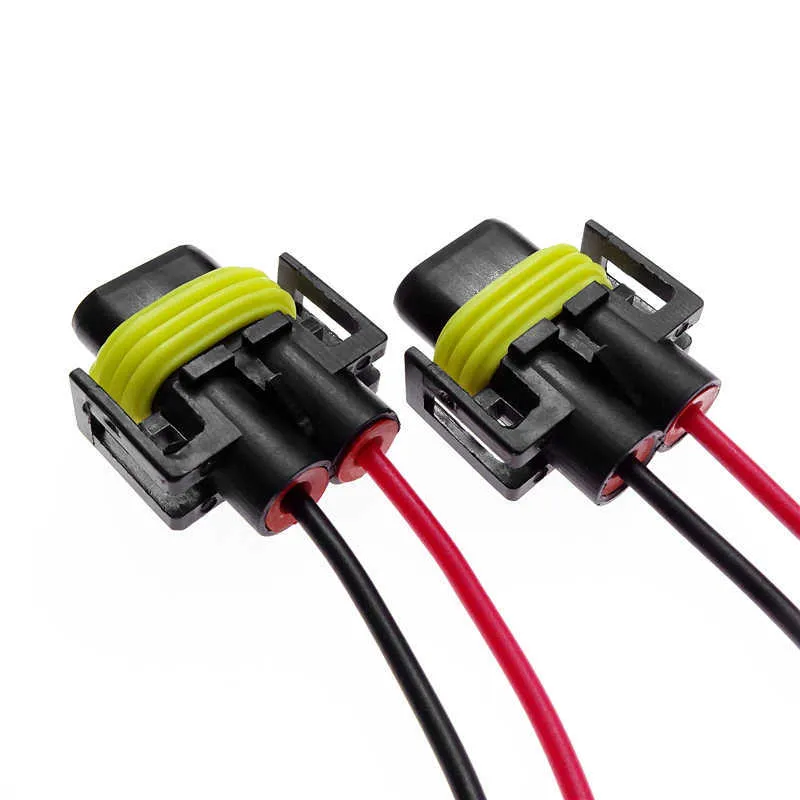 para H8 H9 H11 H11 Lâmpada Conector 12 V Cabo de Cabo do Cabo do Cabo Do Carro Nevoeiro Lâmpada Lâmpada Bulbo Adaptador Adaptador Fiação Arníssima Linha Pequena