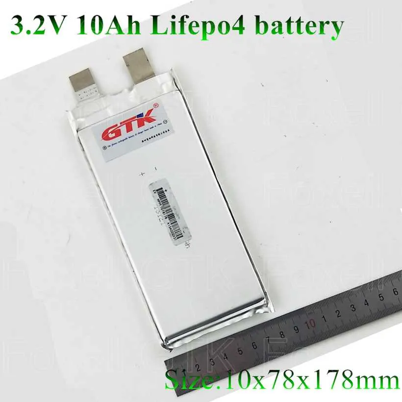 16pcs GTK lifepo4 3.2v 10ah battery cells Max discharge 5c 50a Apply for battery pack E- bike bicycle (4)