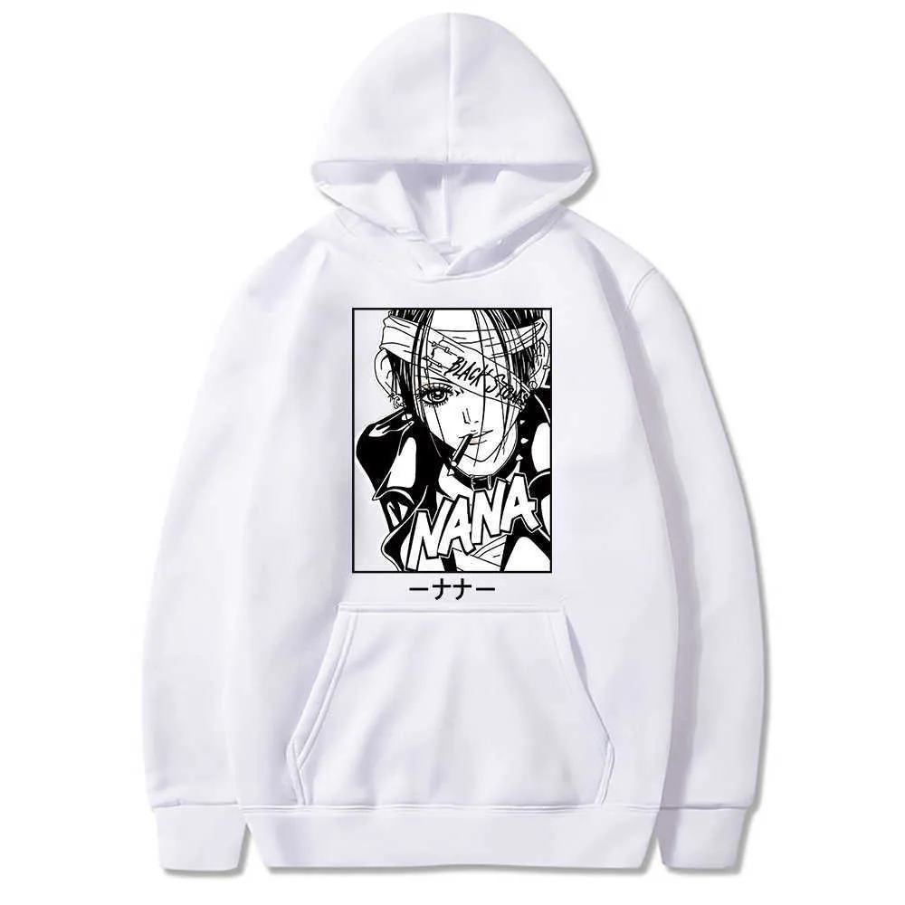 Anime Manga Nana Osaki imprimé sweat à capuche pour homme Streetwear pulls décontractés Harajuku Y0803