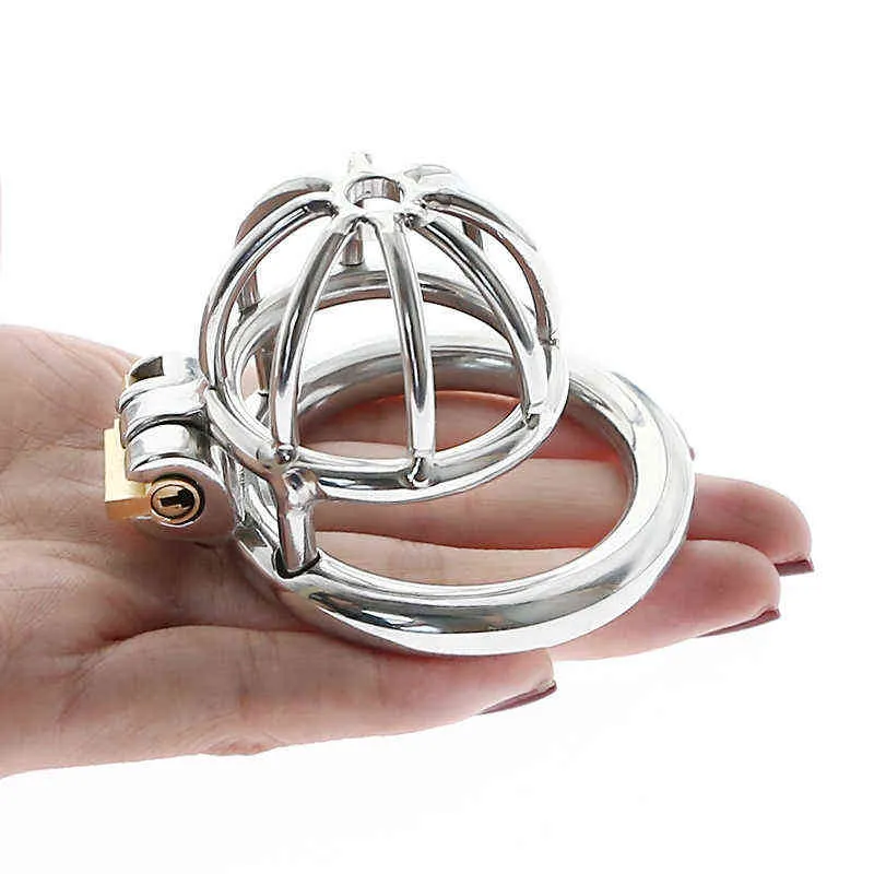 Nxy Cucrings Верный Spiked Metal Chastity Cage Beet Устройство BDSM Фетиш Петух с воздержанием Бронируемый Планис Шипы Кольцо Взрослые Сексские Игрушки 0214